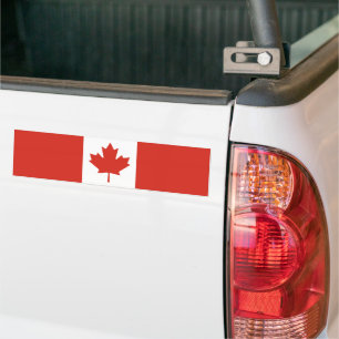 Autocollant De Voiture Drapeau canadien (Feuille d'érable) (Canada)