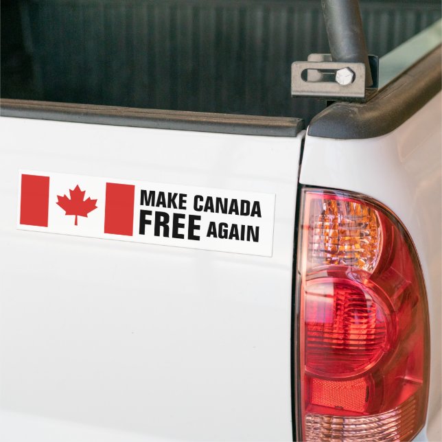 Autocollant De Voiture Drapeau canadien RENDRE LE Canada LIBRE (Sur camion)