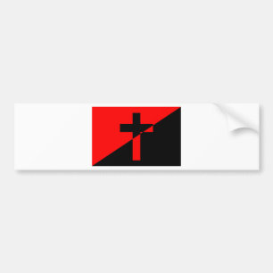 Autocollant De Voiture Drapeau chrétien de christianisme d'anarchie
