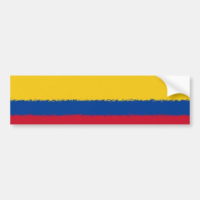 Autocollant De Voiture Drapeau colombien (Devant)
