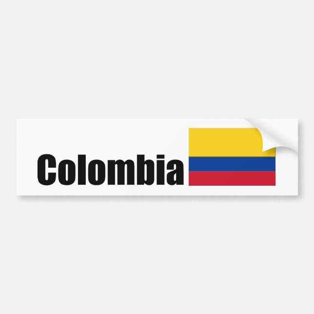 Autocollant De Voiture Drapeau colombien (Devant)