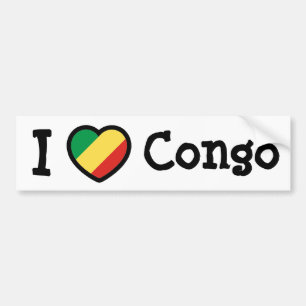Autocollant De Voiture Drapeau Congo