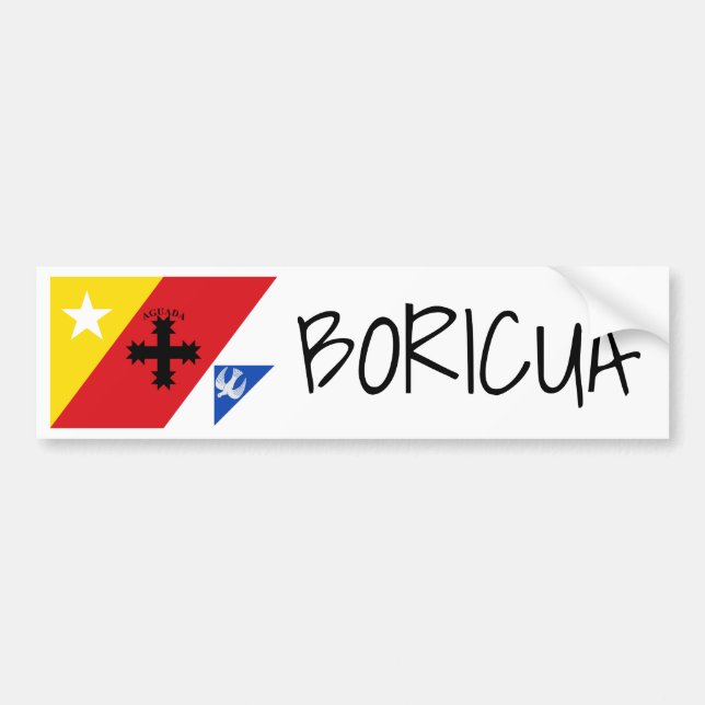 Autocollant De Voiture Drapeau d'Aguada, Porto Rico (Devant)