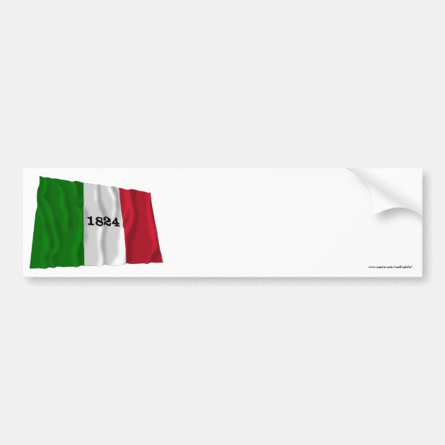 Autocollant De Voiture Drapeau d'Alamo (Devant)
