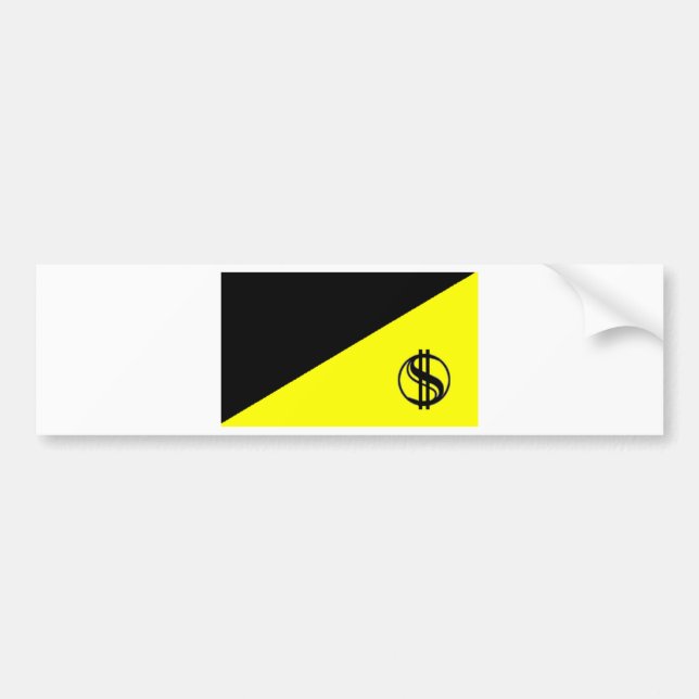 Autocollant De Voiture Drapeau d'Anarcho-Capitaliste (Devant)