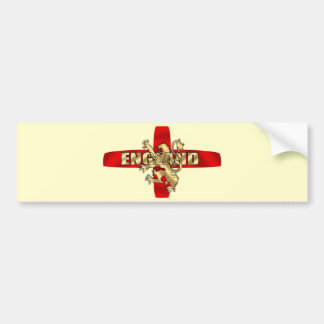 Autocollant De Voiture Drapeau d'Angleterre logo or lion cadeaux d'art am