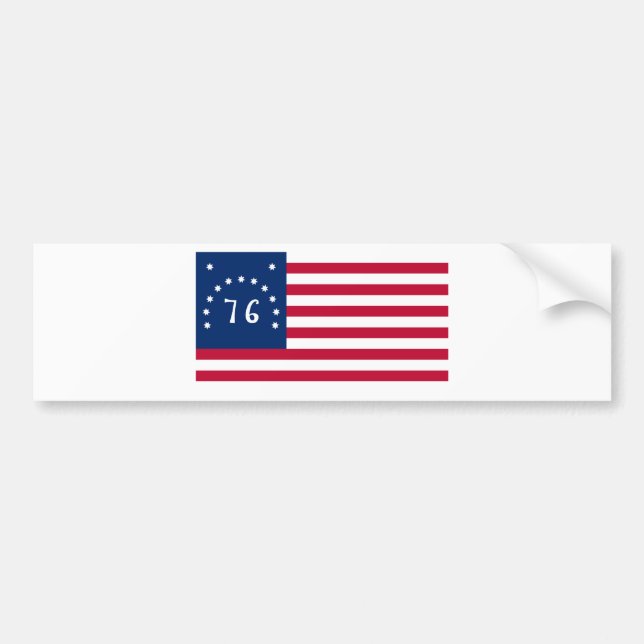 Autocollant De Voiture Drapeau de Bennington de révolution américaine (Devant)