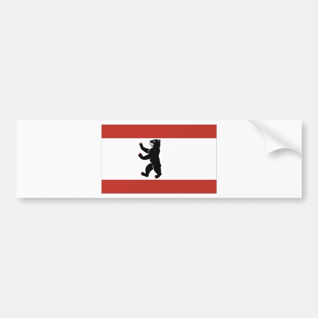 Autocollant De Voiture Drapeau de Berlin (Devant)