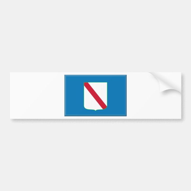 Autocollant De Voiture Drapeau de Campanie (Italie) (Devant)