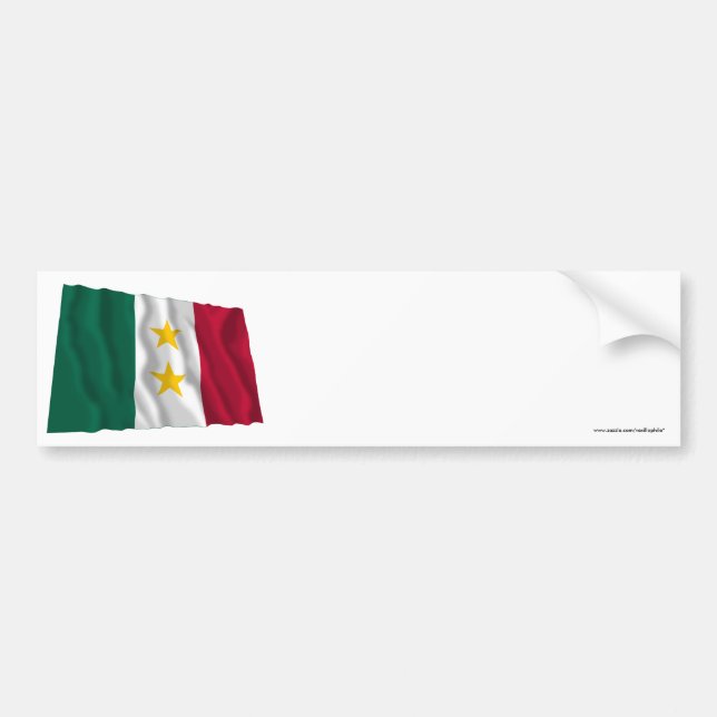 Autocollant De Voiture Drapeau de Coahuila y Tejas (Devant)