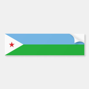 Autocollant De Voiture Drapeau de Djibouti
