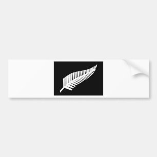 Autocollant De Voiture Drapeau de fougère argentée de la Nouvelle Zélande