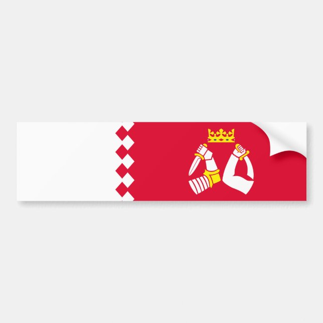 Autocollant De Voiture Drapeau de Karelia Nord (Devant)
