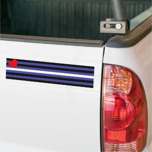 Autocollant De Voiture Drapeau de la Fierté en cuir