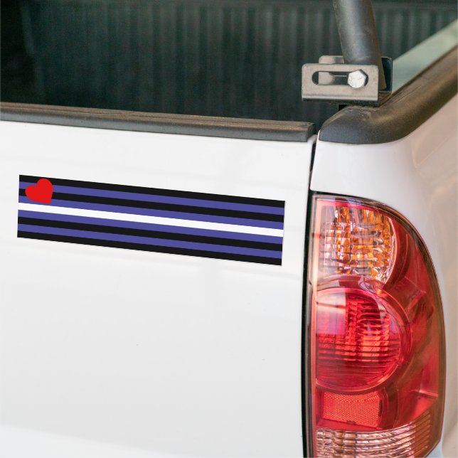 Autocollant De Voiture Drapeau de la Fierté en cuir (Sur camion)