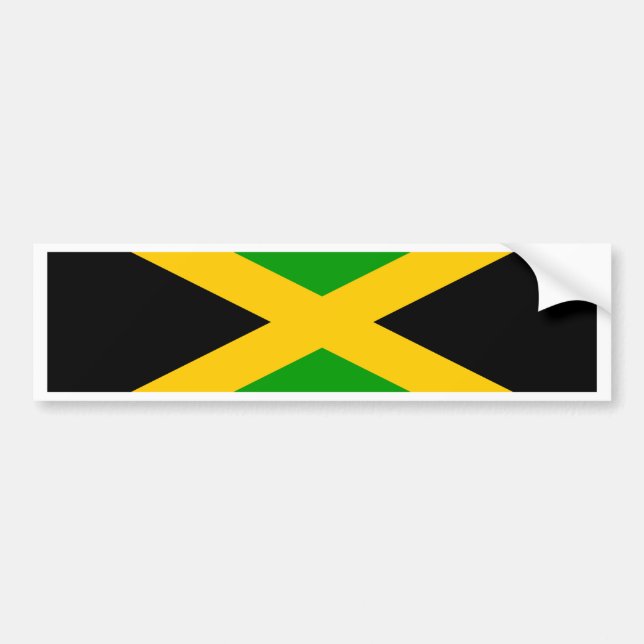 Autocollant De Voiture Drapeau de la Jamaïque (Devant)