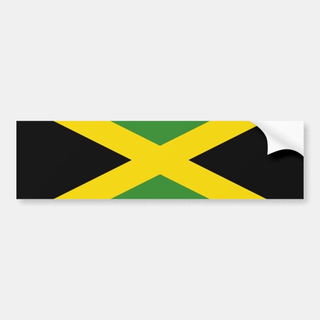 Autocollant De Voiture Drapeau de la Jamaïque (Devant)