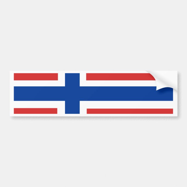 Autocollant De Voiture Drapeau de la Norvège (Devant)