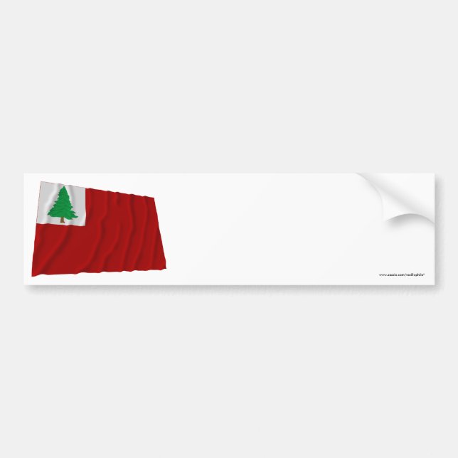 Autocollant De Voiture Drapeau de la Nouvelle Angleterre (Devant)