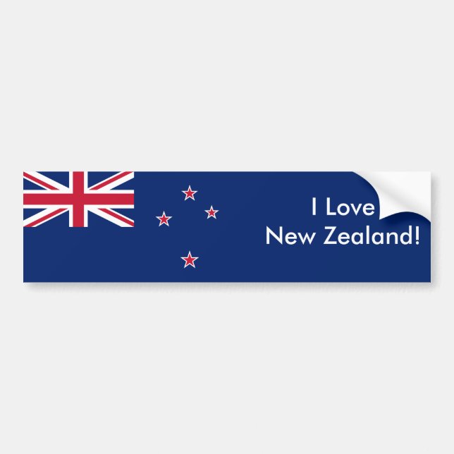 Autocollant De Voiture Drapeau de la Nouvelle-Zélande (Devant)
