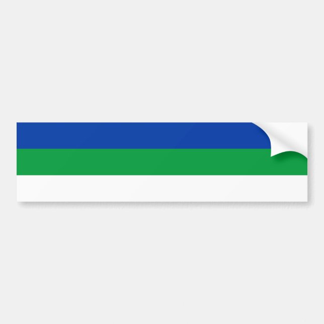 Autocollant De Voiture Drapeau de la République de Komi (Devant)