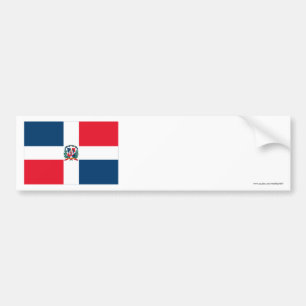 Autocollant De Voiture Drapeau de la République Dominicaine