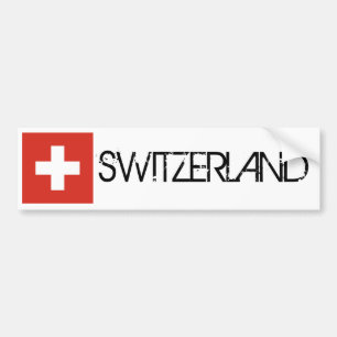 Autocollant De Voiture Drapeau de la Suisse
