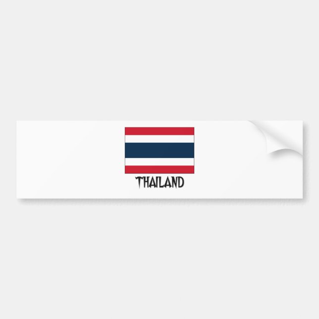 Autocollant De Voiture Drapeau de la Thaïlande (Devant)