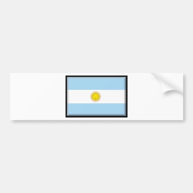 Autocollant De Voiture Drapeau de l'Argentine (Devant)