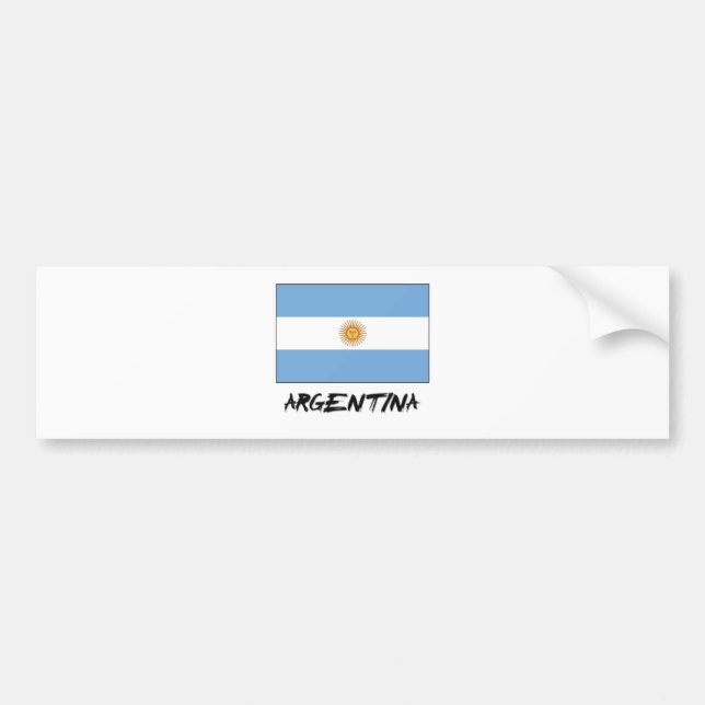 Autocollant De Voiture Drapeau de l'Argentine (Devant)