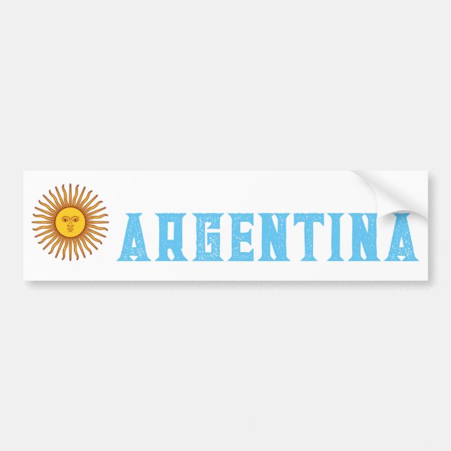 Autocollant De Voiture Drapeau de l'Argentine (Devant)