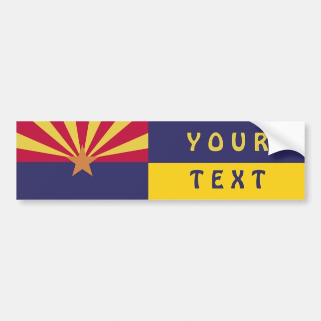 Autocollant De Voiture Drapeau de l'Arizona : Créez vos propres (Devant)