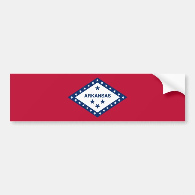Autocollant De Voiture Drapeau de l'Arkansas (Devant)