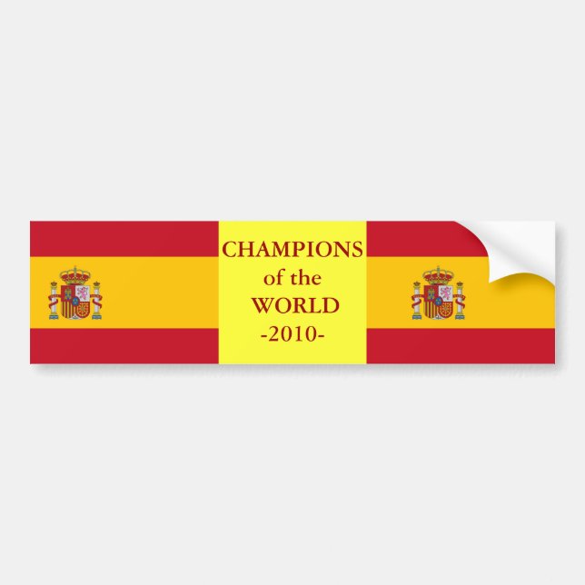 Autocollant De Voiture Drapeau de l'Espagne (Devant)