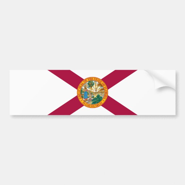 Autocollant De Voiture Drapeau de l'État de Floride (Devant)