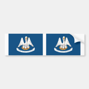 Autocollant De Voiture Drapeau de l'État de Louisiane