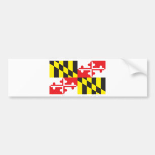 Autocollant De Voiture Drapeau de l'état du Maryland