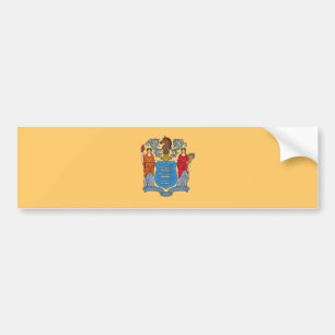 Autocollant De Voiture Drapeau de l'État du New Jersey