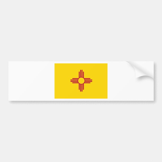 Autocollant De Voiture Drapeau de l'État du Nouveau-Mexique (Devant)