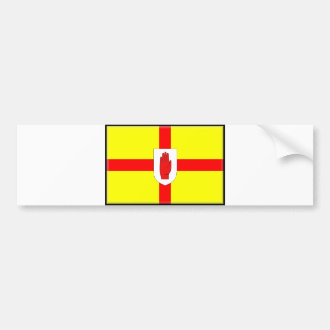 Autocollant De Voiture Drapeau de l'Irlande du Nord (Ulster) (Devant)