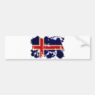 Autocollant De Voiture Drapeau de l'Islande