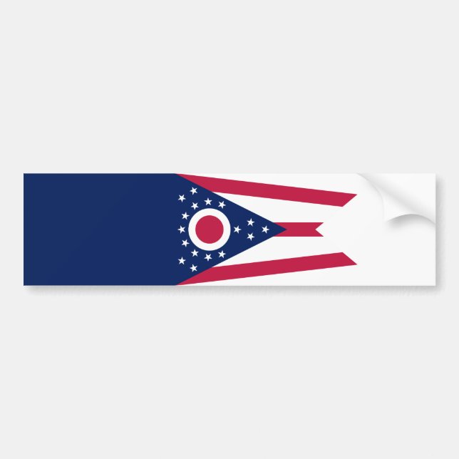 Autocollant De Voiture Drapeau de l'Ohio (Devant)