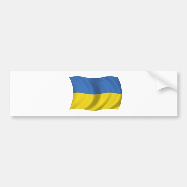 Autocollant De Voiture Drapeau de l'Ukraine (Devant)