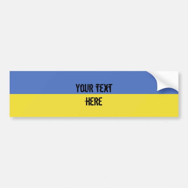 Autocollant De Voiture Drapeau de l'Ukraine (Devant)
