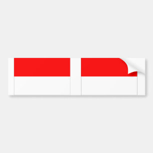 Autocollant De Voiture Drapeau de Monaco