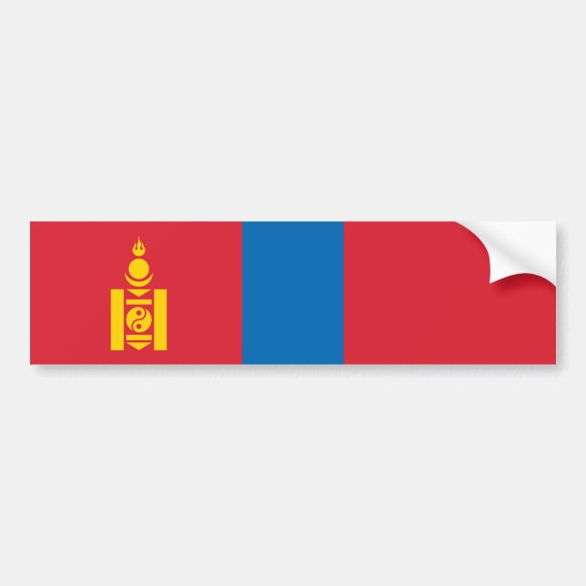 Autocollant De Voiture Drapeau de Mongolie (Devant)