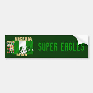 Autocollant De Voiture Drapeau de Naija des cadeaux d'étoiles du football