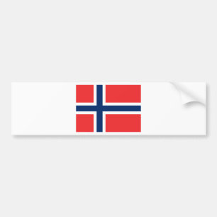 Autocollant De Voiture Drapeau de Norvège - Flambeau de Norges - Det nor