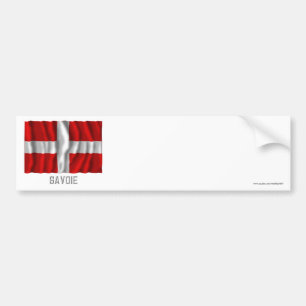 Autocollant De Voiture Drapeau de ondulation de la Savoie avec le nom