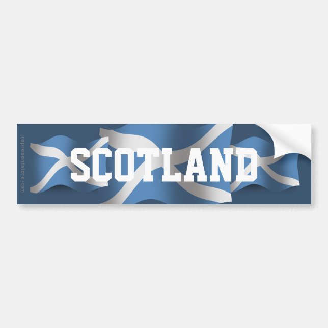 Autocollant De Voiture Drapeau de ondulation de l'Ecosse (Devant)